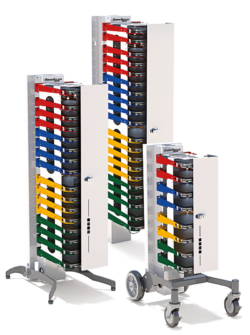 Three PowerGistics charging towers