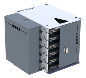 PowerGistics TechHub6 for storing technology desktop unit