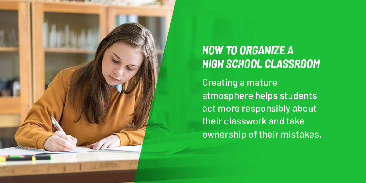 how to organize a high school classroom