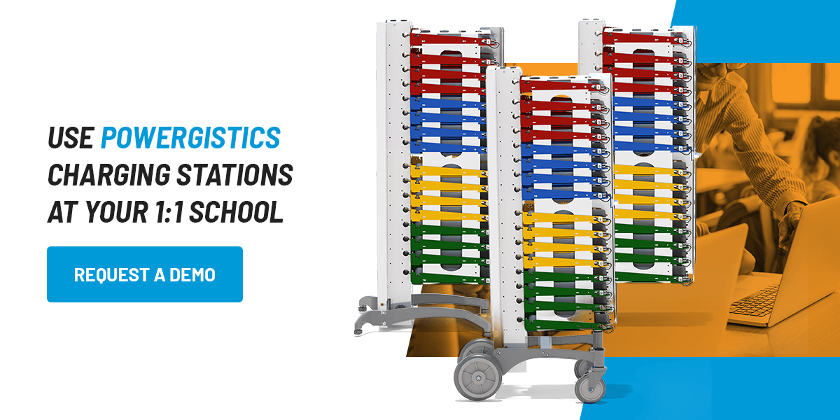 use PowerGistics charging stations for your 1:1 school
