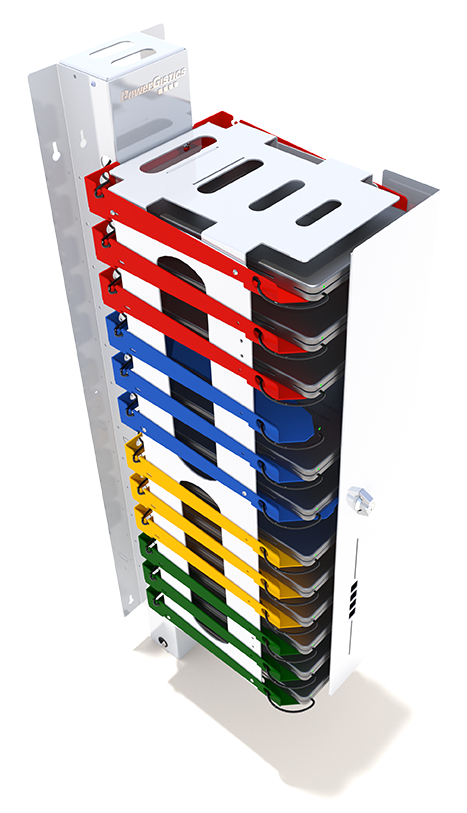 Image shows Core12 PowerGistics charging station