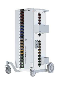 Image shows PowerGistics Flex20 charging station on Roller