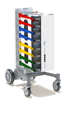 PowerGistics Core8 charging station on Roller